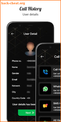 Call History Any Number Detail screenshot