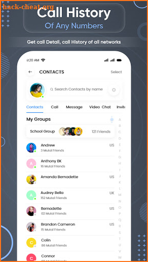 Call History Any Numbers screenshot