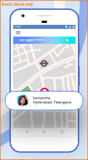 Call history : location finding screenshot