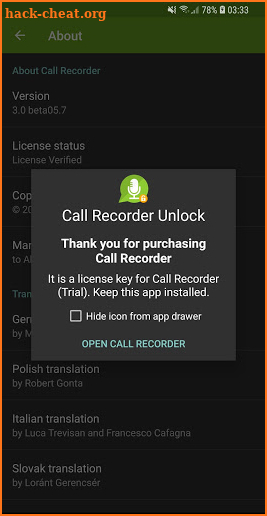 Call Recorder Unlock screenshot