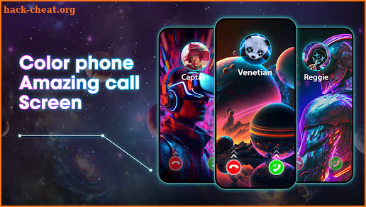 Call Screen: Color Theme Phone screenshot