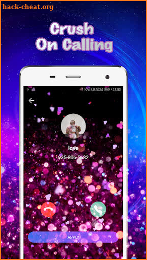 Call screen theme show - colorful thems screenshot