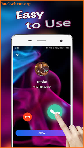 Call screen theme show - colorful thems screenshot