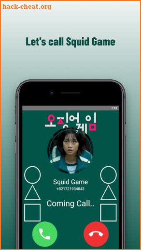 Call Squid Game and chat kang sae byeok screenshot