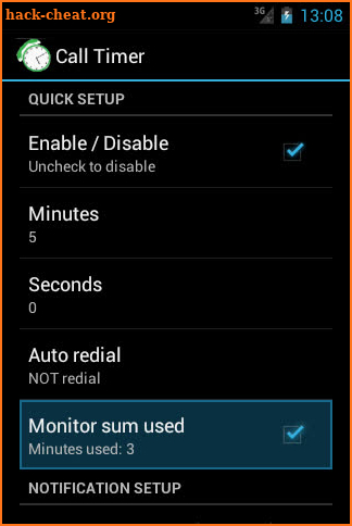 Call-Timer screenshot