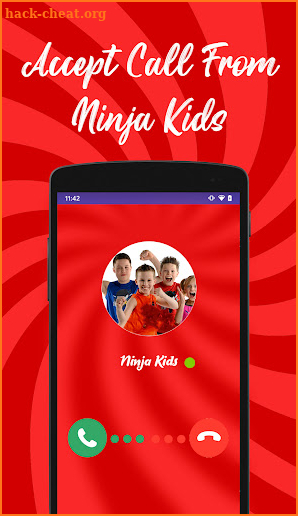 Call Video From Ninja Kidz + Wallpaper screenshot