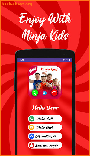 Call Video From Ninja Kidz + Wallpaper screenshot