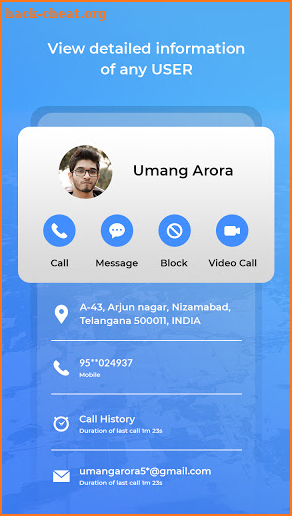 Caller ID Name - Calls History and Phone Contacts screenshot