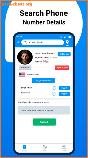 CallerApp: Phone Caller ID, Spam Call &SMS Blocker screenshot