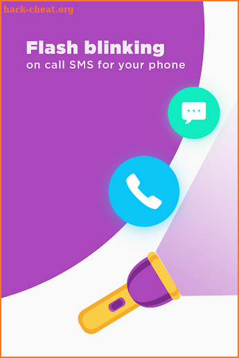 Calling Flashlight: Flash blinking on call & SMS screenshot
