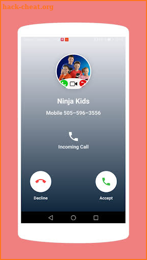 Calling Ninja kids - Call  Simulator screenshot