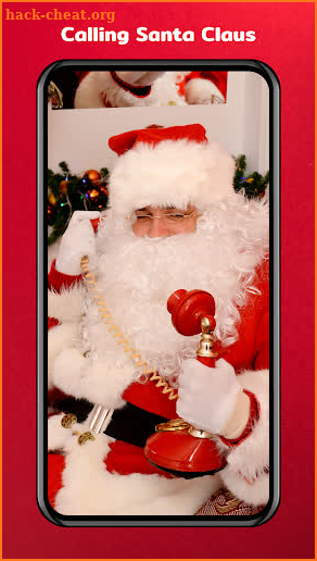 Calling SANTA CLAUS Simulated Fake Video Call App screenshot