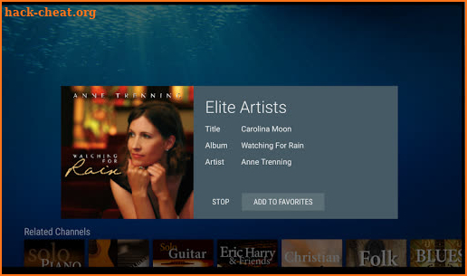 Calm Radio Android TV - Relaxing Music screenshot