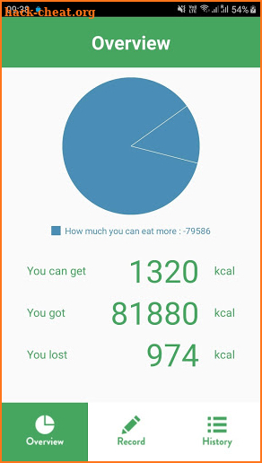 Calorie Calculator screenshot