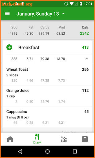 Calorie Counter by FatSecret screenshot