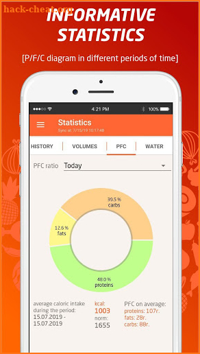 Calorie Counter, Nutrition Diary & Diet Plan screenshot