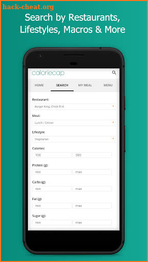 CalorieCap screenshot