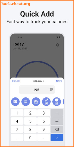 Calory: Simple Calorie Counter screenshot