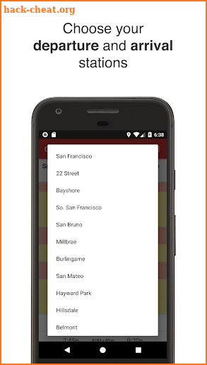 Caltrain Timetable screenshot