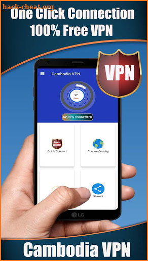 Cambodia VPN - Get Fast & Free Cambodia IP screenshot