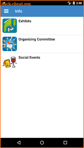 CAMDR Events screenshot