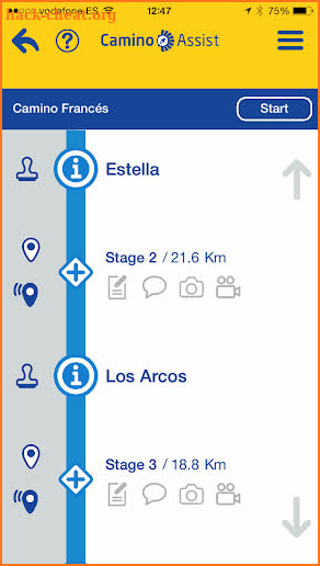 Camino Assist Pilgrim Santiago screenshot