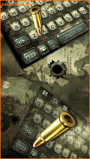 Camo Bullet Keyboard Background screenshot