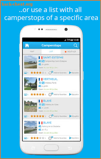 Camperstop - Motorhome stopovers in Europe screenshot