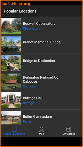 Campus Map screenshot