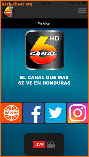 CANAL6 Honduras screenshot