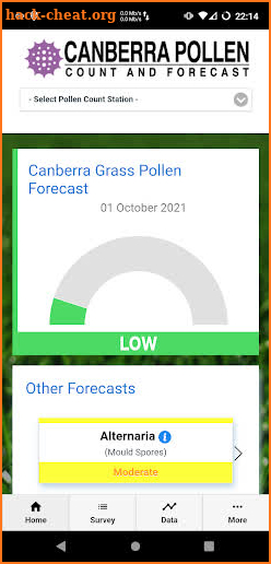 Canberra Pollen Count screenshot