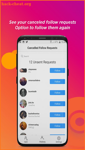 Cancel Pending Follow Requests for Instagram screenshot