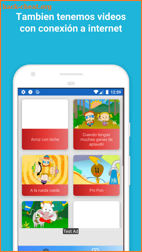 Canciones y videos infantiles sin internet. screenshot
