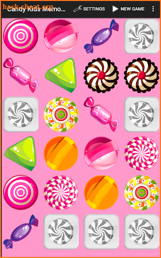 Candy & Desserts Kids Memory Matching Game screenshot