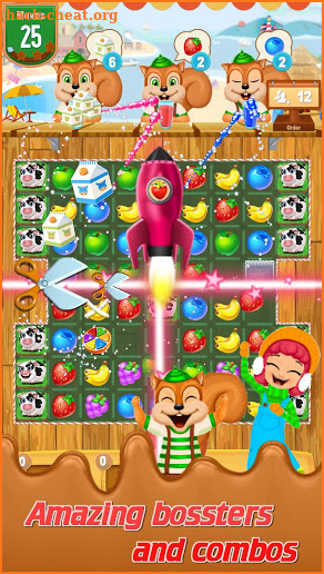 Candy Fruit Crush - Sweet Fruit Land - Jam Match 3 screenshot