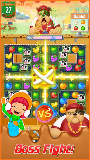 Candy Fruit Crush - Sweet Fruit Land - Jam Match 3 screenshot