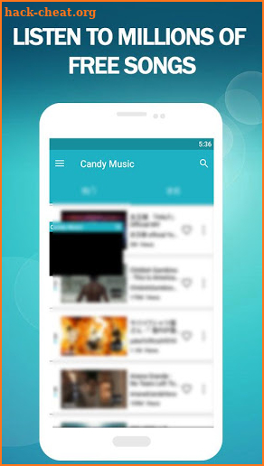 Candy Music - Stream Music Player for YouTube screenshot