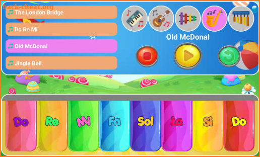 Candy Piano - Kids Piano screenshot