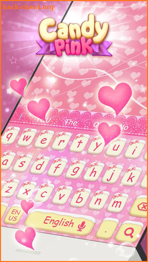 Candy Pink Keyboard screenshot