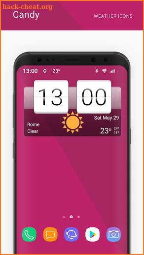 Candy weather icons screenshot