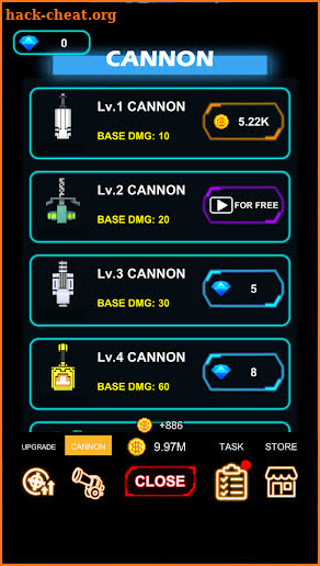 Cannon Defense-SciFi Idle screenshot