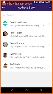 Canoe Nano Wallet screenshot