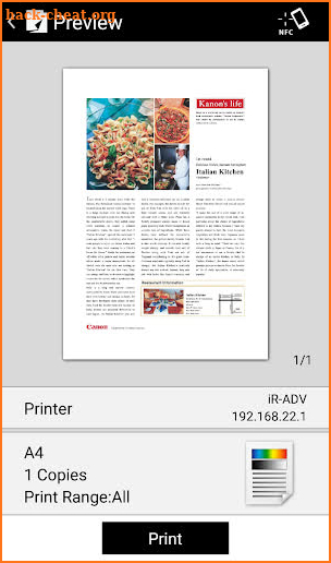 Canon PRINT Business screenshot