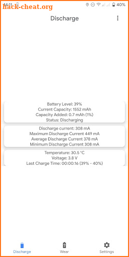 Capacity Info: Find out battery wear screenshot