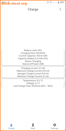 Capacity Info: Find out battery wear screenshot