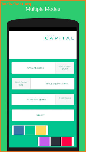 Capital city Government Flag Food Study and quiz screenshot