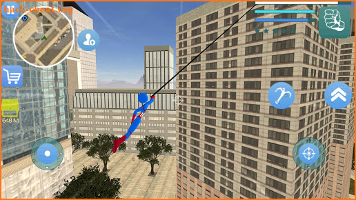 Captain Stickman Rope Hero Newyork Gangster Crime screenshot