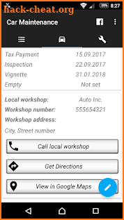 Car Maintenance screenshot