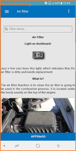 Car Manual - Problems and Repairs screenshot