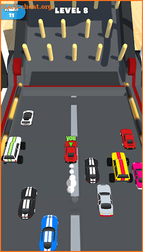 Car on treadmill screenshot